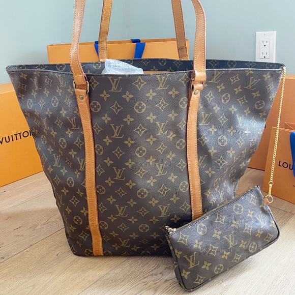 ✨SAC SHOPPING TOTE✨Louis Vuitton Shoulder Bag Auth